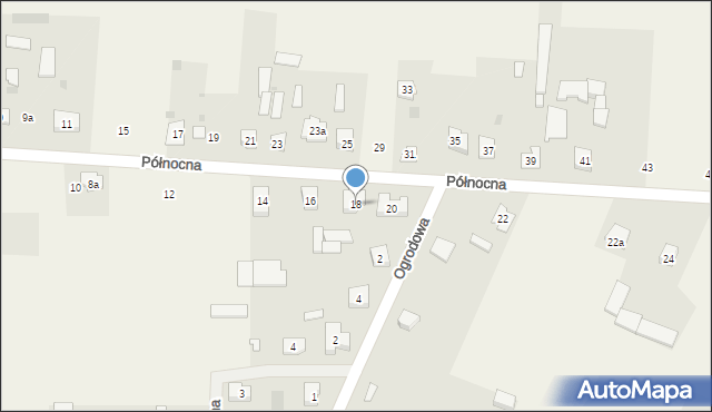 Zbuczyn, Północna, 18, mapa Zbuczyn