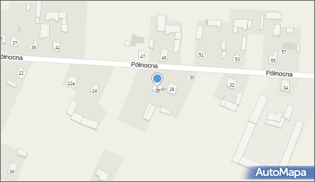 Zbuczyn, Północna, 26, mapa Zbuczyn