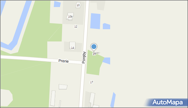 Zbuczyn, Poręby, 15, mapa Zbuczyn