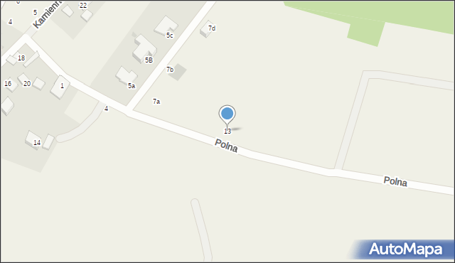 Zbychowo, Polna, 13, mapa Zbychowo