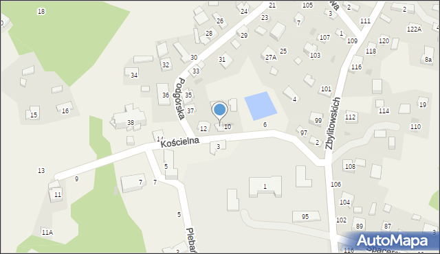 Zbylitowska Góra, Podgórska, 39, mapa Zbylitowska Góra