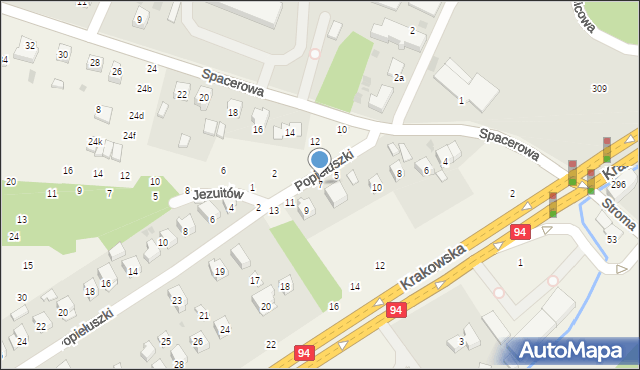 Zbylitowska Góra, Popiełuszki Jerzego, bł. ks., 7, mapa Zbylitowska Góra