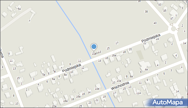 Zduńska Wola, Podmiejska, 11a, mapa Zduńska Wola