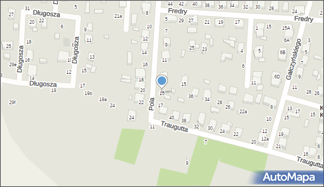 Zduńska Wola, Pola Wincentego, 15, mapa Zduńska Wola