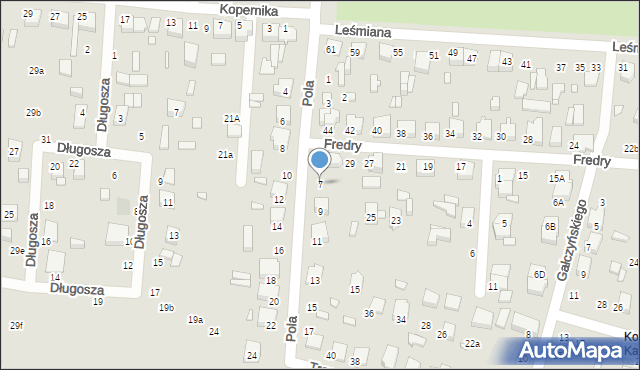 Zduńska Wola, Pola Wincentego, 7, mapa Zduńska Wola