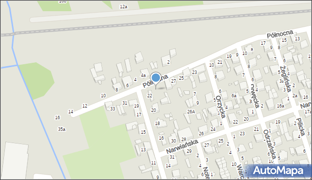 Zduńska Wola, Północna, 29, mapa Zduńska Wola