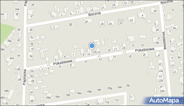 Zduńska Wola, Południowa, 11a, mapa Zduńska Wola