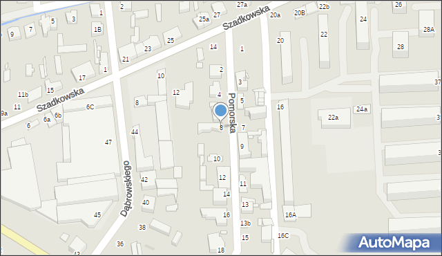 Zduńska Wola, Pomorska, 8, mapa Zduńska Wola