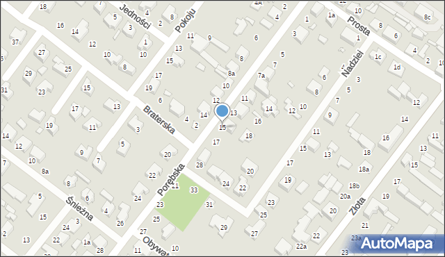 Zduńska Wola, Porębska, 15, mapa Zduńska Wola