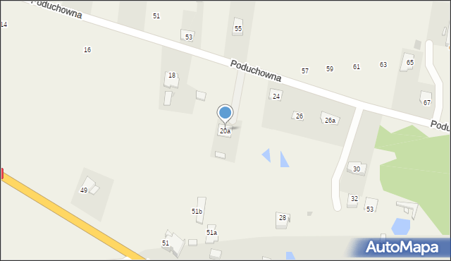 Zduny, Poduchowna, 20a, mapa Zduny