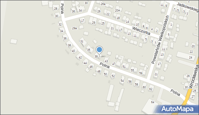Zduny, Polna, 41, mapa Zduny