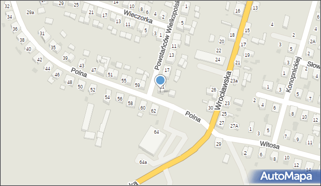 Zduny, Powstańców Wielkopolskich, 23, mapa Zduny