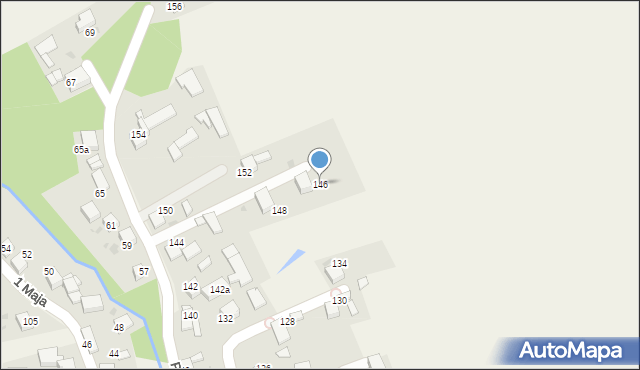 Żernica, Powstańców Śląskich, 146, mapa Żernica