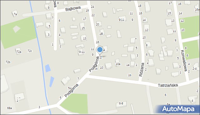 Zgierz, Podgórna, 12, mapa Zgierz