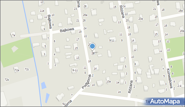 Zgierz, Podgórna, 18, mapa Zgierz