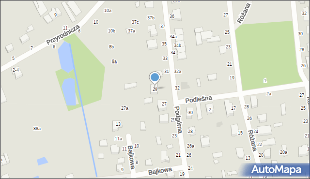 Zgierz, Podgórna, 29, mapa Zgierz