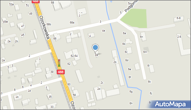 Zgierz, Podgórna, 2a, mapa Zgierz