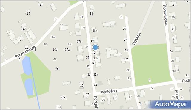 Zgierz, Podgórna, 34c, mapa Zgierz