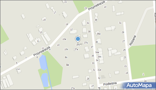Zgierz, Podgórna, 37c, mapa Zgierz