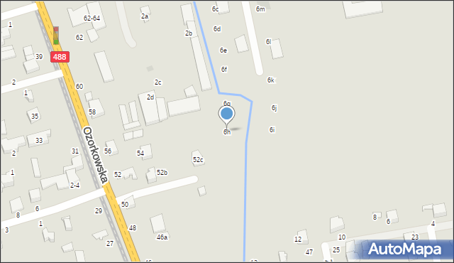 Zgierz, Podgórna, 6h, mapa Zgierz