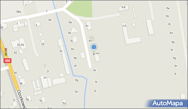 Zgierz, Podgórna, 6l, mapa Zgierz