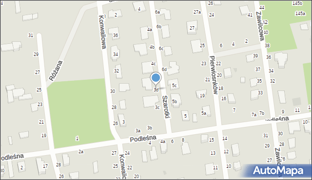 Zgierz, Podleśna, 3d, mapa Zgierz