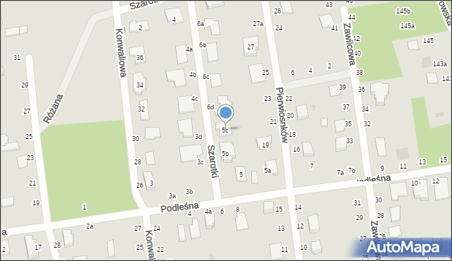 Zgierz, Podleśna, 5c, mapa Zgierz