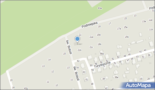 Zgierz, Podmiejska, 21d, mapa Zgierz