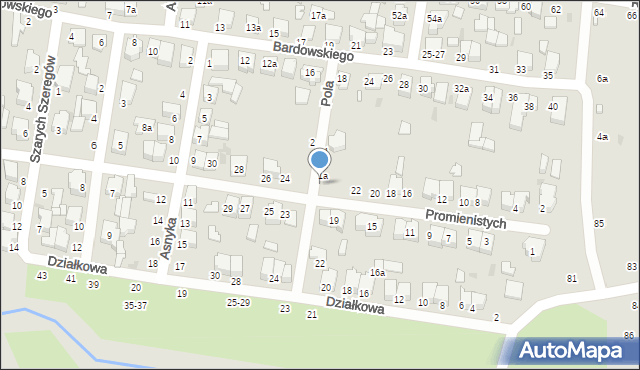 Zgierz, Pola Wincentego, 3, mapa Zgierz