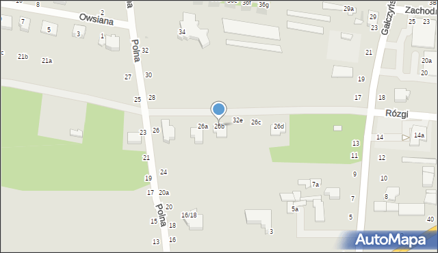 Zgierz, Polna, 26b, mapa Zgierz