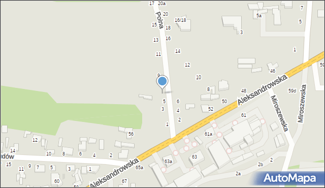 Zgierz, Polna, 7, mapa Zgierz