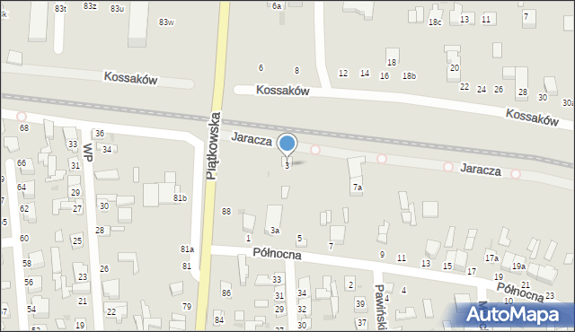 Zgierz, Północna, 3, mapa Zgierz