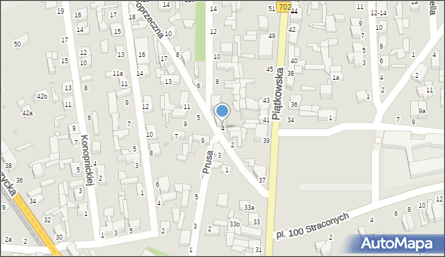 Zgierz, Poprzeczna, 4, mapa Zgierz