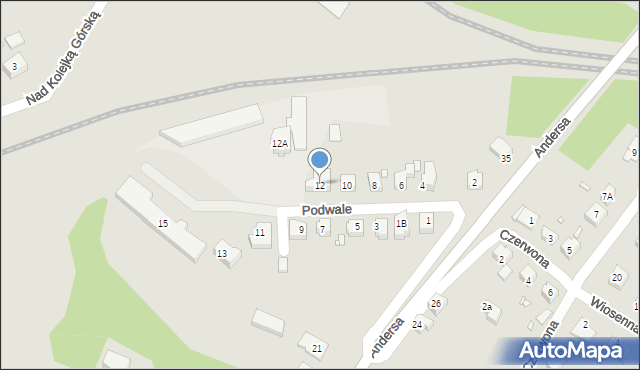 Zgorzelec, Podwale, 12, mapa Zgorzelec