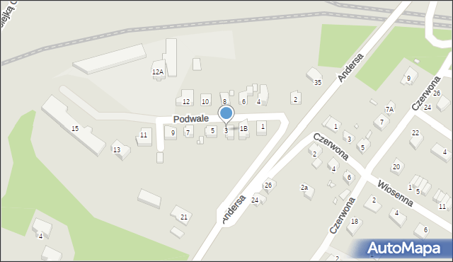 Zgorzelec, Podwale, 3, mapa Zgorzelec