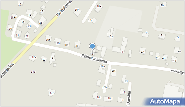 Zgorzelec, Poluszyńskiego, 6, mapa Zgorzelec