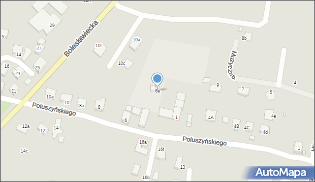 Zgorzelec, Poluszyńskiego, 6a, mapa Zgorzelec