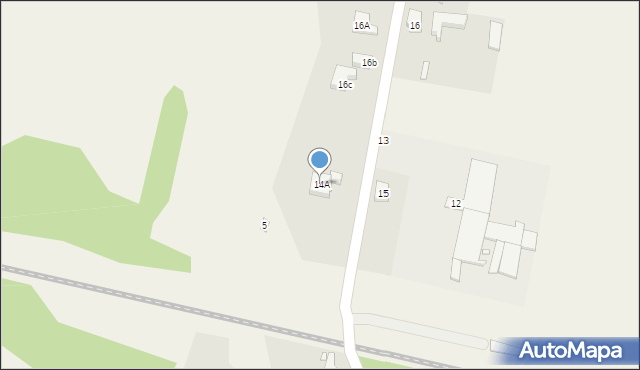 Zieleniewo, Popiełuszki Jerzego, bł. ks., 14A, mapa Zieleniewo