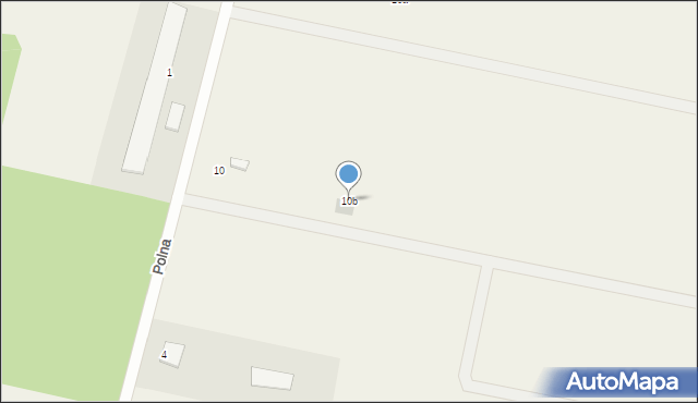 Zielin, Polna, 10b, mapa Zielin