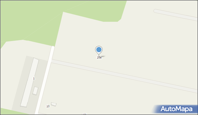 Zielin, Polna, 16a, mapa Zielin