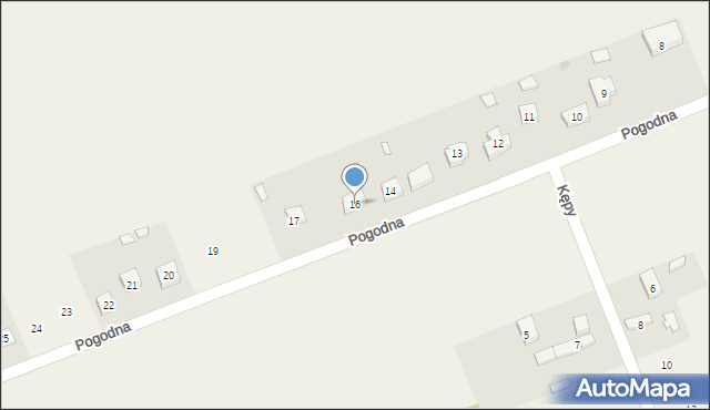 Zielkowice, Pogodna, 16, mapa Zielkowice