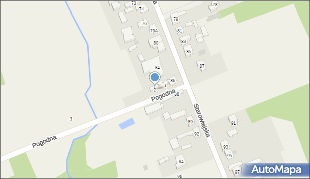 Zielkowice, Pogodna, 2, mapa Zielkowice