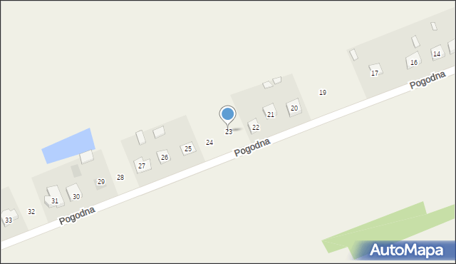 Zielkowice, Pogodna, 23, mapa Zielkowice