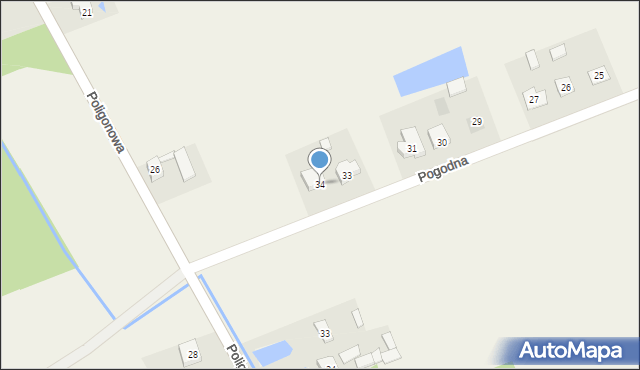 Zielkowice, Pogodna, 34, mapa Zielkowice