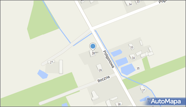 Zielkowice, Poligonowa, 28, mapa Zielkowice