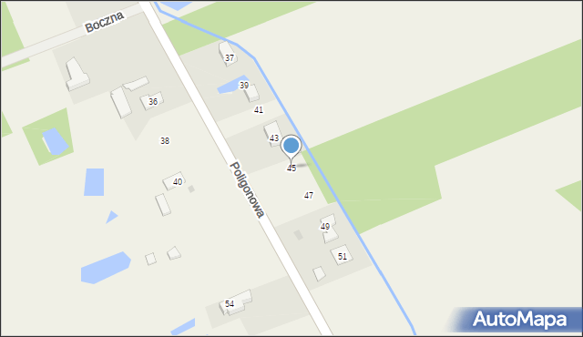 Zielkowice, Poligonowa, 45, mapa Zielkowice