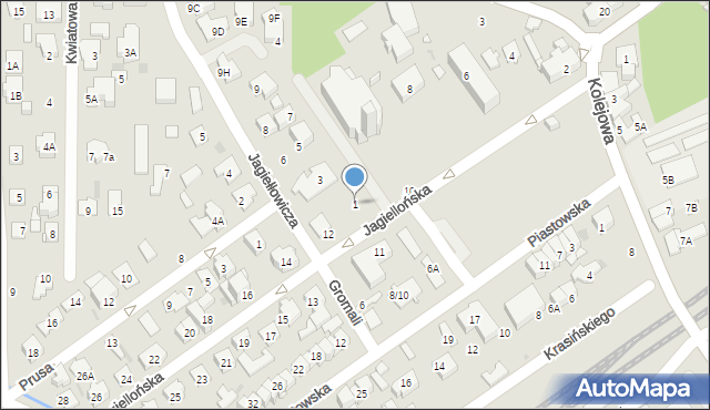 Zielonka, Pogonowskiego Stefana, kpt., 1, mapa Zielonka