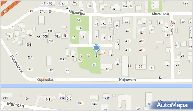 Zielonka, Pomorska, 5, mapa Zielonka