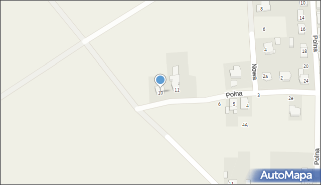 Źlinice, Polna, 10, mapa Źlinice