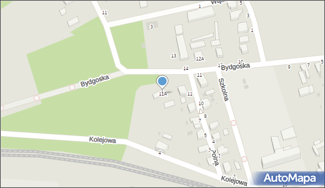 Złocieniec, Polna, 11A, mapa Złocieniec